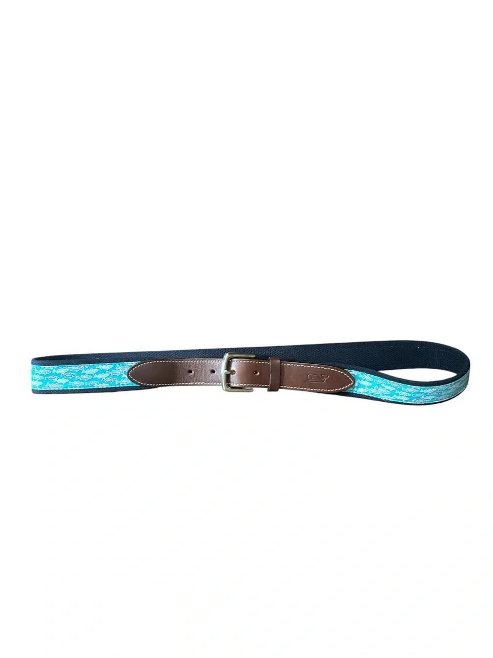 Vineyard Vines Blue Fish Belt Men’s 42” Length